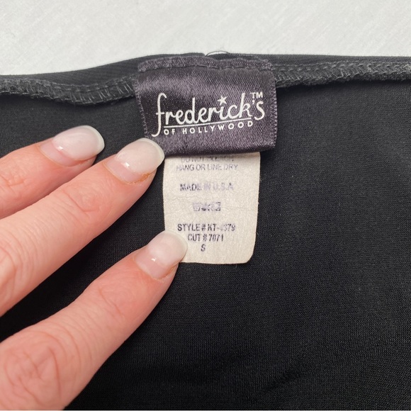 Fredericks of Hollywood, Black Top With Built in Cape - Size Small - Picture 4 of 4